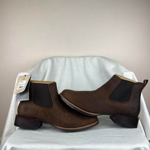 NWT Ariat Men\'s Booker Ultra Brown Round Toe Boots Size 14 main image 6